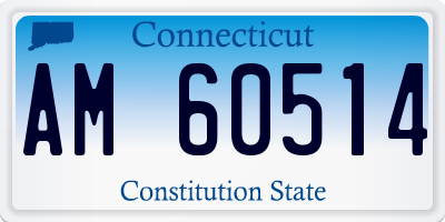 CT license plate AM60514