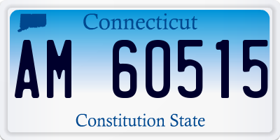 CT license plate AM60515