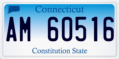 CT license plate AM60516