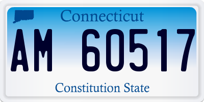 CT license plate AM60517