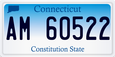CT license plate AM60522