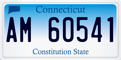 CT license plate AM60541