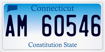 CT license plate AM60546