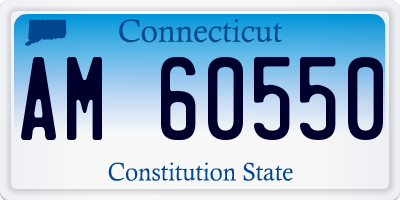 CT license plate AM60550