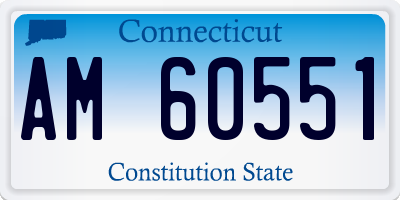 CT license plate AM60551