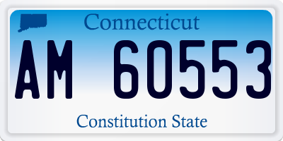 CT license plate AM60553