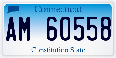 CT license plate AM60558