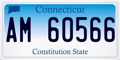 CT license plate AM60566