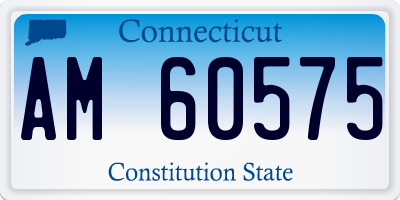 CT license plate AM60575