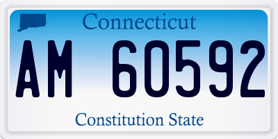 CT license plate AM60592