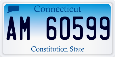 CT license plate AM60599