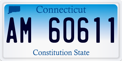 CT license plate AM60611
