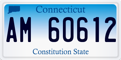 CT license plate AM60612