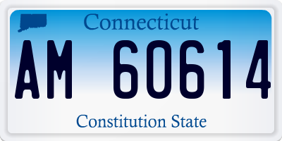 CT license plate AM60614