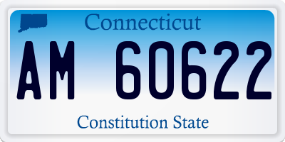 CT license plate AM60622