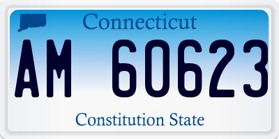 CT license plate AM60623