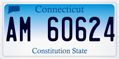 CT license plate AM60624