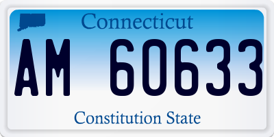 CT license plate AM60633