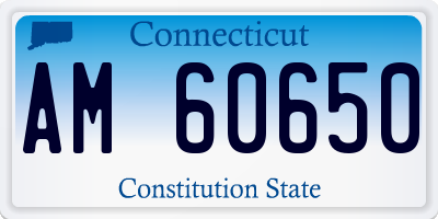 CT license plate AM60650