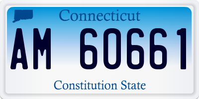 CT license plate AM60661