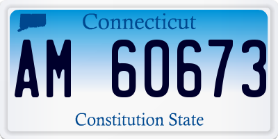 CT license plate AM60673
