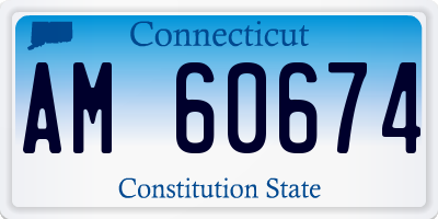 CT license plate AM60674