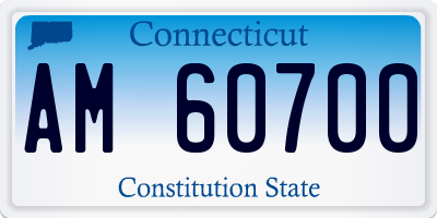 CT license plate AM60700
