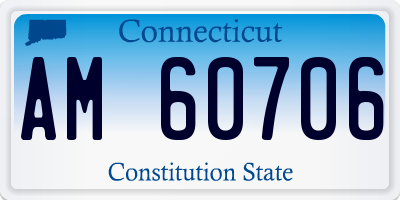 CT license plate AM60706