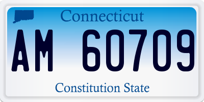 CT license plate AM60709