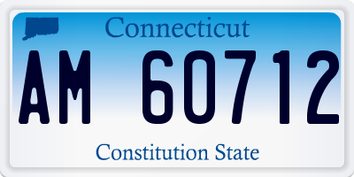CT license plate AM60712