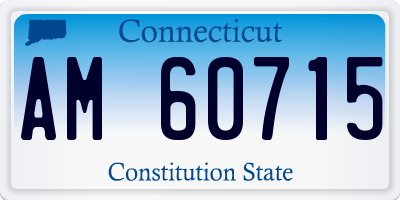 CT license plate AM60715