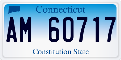 CT license plate AM60717