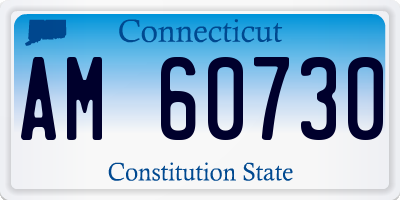 CT license plate AM60730