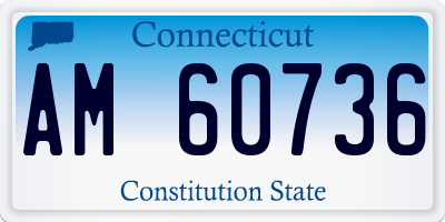 CT license plate AM60736