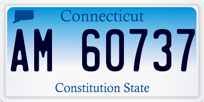 CT license plate AM60737