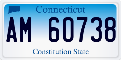 CT license plate AM60738