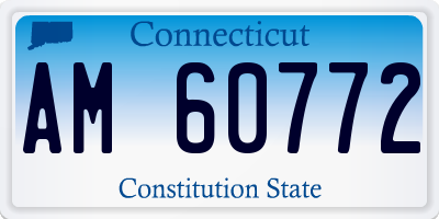 CT license plate AM60772