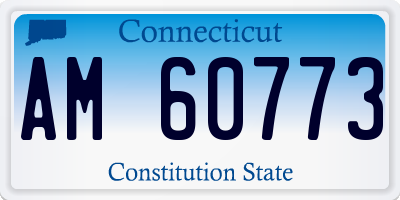 CT license plate AM60773