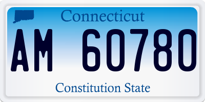 CT license plate AM60780