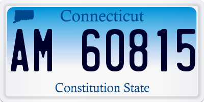 CT license plate AM60815