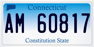 CT license plate AM60817