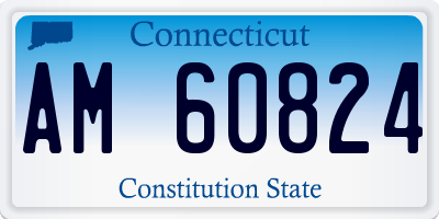 CT license plate AM60824