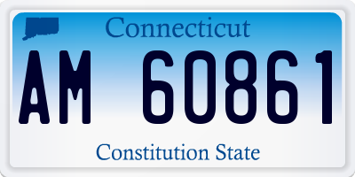 CT license plate AM60861