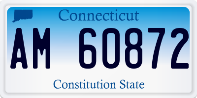 CT license plate AM60872