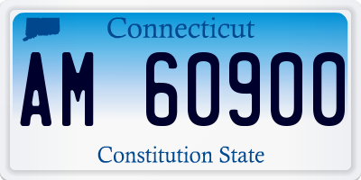 CT license plate AM60900