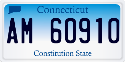 CT license plate AM60910