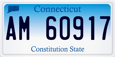 CT license plate AM60917