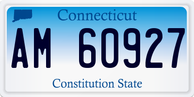 CT license plate AM60927