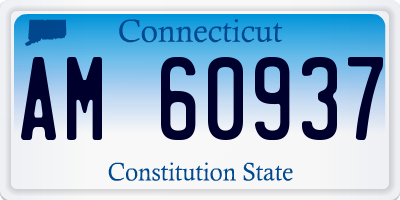 CT license plate AM60937