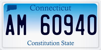 CT license plate AM60940